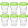 Bouteilles en Plastique pour Congelateur de 473 ml avec Couvercles à Clip | 473 ml (2 Paquets) Bouteilles en Plastique pour Congelateur de 473 ml avec Couvercles à Clip | 473 ml (2 Paquets)