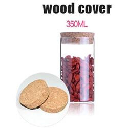 Transparent Glass Jars Seal Jars Grains Storage Bottles Spice Jar Kitchen Storage Cans Kitchen Storage Organization B1-65x12