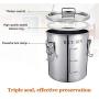Food Storage Containers Jar 304 Stainless Steel with Lids Airtight Bpa Free Large, Cookie Jar Cereal Coffee Storage Containers Jar for Kitchen Pantry Organization Canister Candy Bulk, 6.9L/14L
