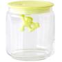 A di Alessi Gianni 3-Cup Glass Jar with Plastic Lid, Yellow - AMDR04 Y