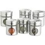 OXO KCSPJARSET Stainless Steel Spice Jars, One Size, Gray