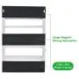 Magnetische Kühlschrank-Organizer-Racks mit Haken, für starke Magnetkraft, rostfreier Aufbewahrungsbehälter für Küchenpapierhalter, Gewürzgläser, Regalbefestigung, 19 x 13 x 5,3 Zoll
