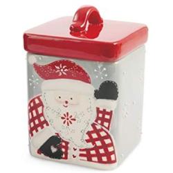 Villa d Este Home Tivoli Jingle Santa, Hard Dolomite Jar, Multi-Colour