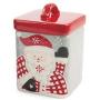 Villa d Este Home Tivoli Jingle Santa, Hard Dolomite Jar, Multi-Colour