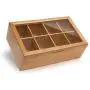 Boîte de rangement pour thé en bambou 100% Randomgrounds, Taille Haute, Contient plus de 120 sachets de thé debout ou couchés, 8 compartiments réglables, Finition bois naturelle. Boîte de rangement pour thé en bambou 100% Randomgrounds, Taille Haute, Contient plus de 120 sachets de thé debout ou couchés, 8 compartiments réglables, Finition bois naturelle.