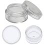 10 Clear Empty Containers Jars Cosmetic Pot Small Travel Sample Cream Makeup Jar