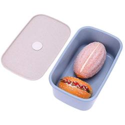 Whitelotous Easy Find Lid Food Storage Container Large Cereals Sealed Jar Refrigerator Fresh Nuts Retail Moisture Proof Box(Blue)