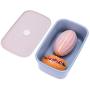 Whitelotous Easy Find Lid Food Storage Container Large Cereals Sealed Jar Refrigerator Fresh Nuts Retail Moisture Proof Box(Blue)
