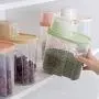 Ensemble de Boîtes de Rangement Alimentaire en Plastique Transparent PP avec Bouchons de Verre, Récipients pour Graines Séchées, Réserves 1.9L/2.5L H1211, Petit (Un Seul) Ensemble de Boîtes de Rangement Alimentaire en Plastique Transparent PP avec Bouchons de Verre, Récipients pour Graines Séchées, Réserves 1.9L/2.5L H1211, Petit (Un Seul)