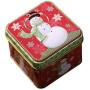 homozy Merry Christmas Metal Tin Cans Empty Gift Candy Chocolate Storage Box Containers with Cover Lids (Mixed Color) - A, 8x7.5x6.5cm