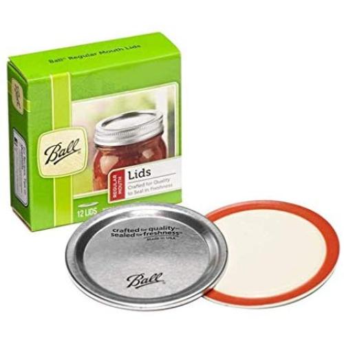 Ball Regular Mouth Canning Mason Jar Lids 12-Pieces per Pack (1-Pack)