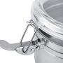 Airtight Coffee Container,ASHATA Stainless Steel Coffee Bean Storage Jars Vacuum Sealed Storage Jar for Sugar Tea Bean with Clear and Transparent Cover(XL)