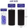 SRW1961 2 x Stash Jar Airtight Aluminium Herbbehälter Schwarz