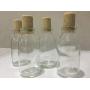 Glass Bottle Cork (4.8 cm x 13 cm tall) set of 4