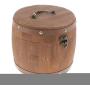 3Pcs 18x16cm Vintage Wood Barrel Tea Caddy Airtight Sealed Tea Leaves Tin Canister Kitchen Food Storage Jar Container