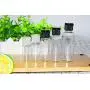 FLASQUES TRANSPARENTES 20PCS 15ml 0.5oz Récipients en Plastique pour Échantillons, Crèmes, Savons, Émulsions, avec Bouchon Noir FLASQUES TRANSPARENTES 20PCS 15ml 0.5oz Récipients en Plastique pour Échantillons, Crèmes, Savons, Émulsions, avec Bouchon Noir