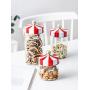 HOUSIYU Candy Jar Carousel Creative Glass Sealed Cans Home Coffee Tea Candy Coffee Beans Storage Tank Bathroom Accessories Storage Container, 14.5x10cm
