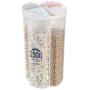 Hybei Food Storage Box, Petal Seal Transparent Plastic Cans Grains dry Food Storage box Transparent Storage Box (C)
