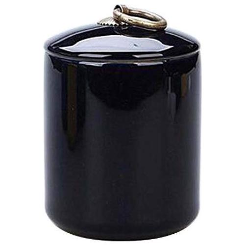 Black Temptation [A] Ceramic Tea Canister Portable Coffee Jar Sealed Tea Caddy