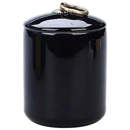 Black Temptation [A] Ceramic Tea Canister Portable Coffee Jar Sealed Tea Caddy