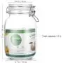 BESTONZON Airtight Glass Canister Set,2pcs Food Storage Jar Storage Container with Seal Clamp for Dry Food Kitchen Canning Cereal,Pasta,Sugar,Beans,Spice(1.5L) BESTONZON Airtight Glass Canister Set,2pcs Food Storage Jar Storage Container with Seal Clamp for Dry Food Kitchen Canning Cereal,Pasta,Sugar,Beans,Spice(1.5L)
