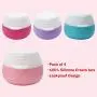 VECH Travel Accessories Containers Sets, Silicone Cream Jars for Toiletries Sealed Lids Bottle Cosmetic/Formula Containers for Face Hand Body Cream 20ml (4 Pieces) VECH Travel Accessories Containers Sets, Silicone Cream Jars for Toiletries Sealed Lids Bottle Cosmetic/Formula Containers for Face Hand Body Cream 20ml (4 Pieces)