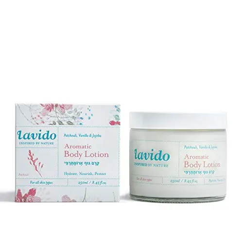 Lavido – Natürliche Duft-Bodylotion (Patchouli) (250 ml) | Sauber, Schadstofffreie Hautpflege