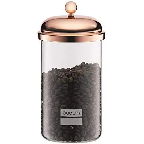 Bodum 11654-18S Classic Storage Jar, Glass, Copper Bodum 11654-18S Classic Storage Jar, Glass, Copper