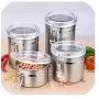 Food Storage Jars Stainless Steel Airtight Sealed Canister Coffee Flour Sugar Tea Container Holder Best Price,12.5Cm Food Storage Jars Stainless Steel Airtight Sealed Canister Coffee Flour Sugar Tea Container Holder Best Price,12.5Cm