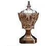 Europäische Glas-Konfektgläser, getrocknete Fruchtornamente, Vase, Aufbewahrungsglas, Haushaltsdekoration ZYLE-Fruchtplatten (Größe: S)