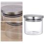 TOPBATHY Glass Food Storage Jars Airtight Sealed Canister Kitchen Moistureproof Storage Container with Stainless Steel Lid