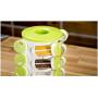 Mini Spice Jars Rotating seasoning jar porous seasoning bottle holder