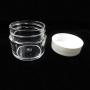 12 Empty 15ML Clear Cosmetic Travel Pot Size Cream Jars Sample Containers Lids