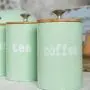 Kitchen Storage&3Pcs / Set Kitchen Spice Jar Tea Pot Coffee Sugar Food Storage Tank with lid