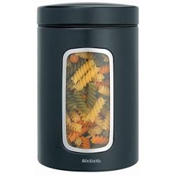 Brabantia Window Canister, 1.4 L - Matt Black