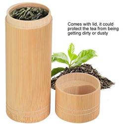 Bamboo Fragrant Tube Natural Portable Tea Box Tea Jar Storage Container Box Candy Jar Incense Tube as show