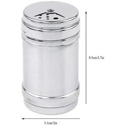 Spice Jar Stainless Steel Seasoning Storage Box Round Small Holes Kitchen Tool for Spice Salt Sugar Cruet Pepper