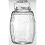 Bocal en verre de 6,35 litres avec couvercle.