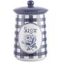 Katie Alice Stylish “Vintage Indigo” Ceramic Sugar Jar by Creative Tops, 16 x 9 cm (6?" X 3?")