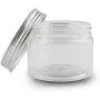 Kaptin 12er Leere BPA-freie Klar Kunststoffbehälter mit Silber Metal Lids Wiederverwendbare Eco-Freundliche Küchengläser Organizer für Trockenwaren & Mehr (Silber Lids, 12)