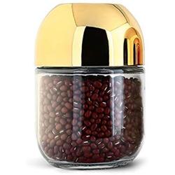 WANGLX ST Food Storage Container -Reusable Glass Jar Grinder Salt and Pepper, Storage of Tea, Herbs,Spices Good Sealing Water Cup