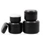 6PCS 5ML 0.2OZ Black Empty Plastic Cream Bottles with Screw Cap Portable Refillable Durable Cosmetic Container Case Jar Pot Face Cream Holder for Travel Vacation Daily Life