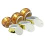 TOPWEL 10g/15g/30g Empty Refillable Golden Butterfly Acrylic Cosmetic Cream Jar Pot Bottle Container -Pack of 3 (15g)