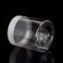 Grey990 Wide Round Transparent Plastic Food Storage Container Sealed Jar Box with Lid Kitchen Storage Container 7.28cm