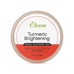 Enam Turmeric Brightening Facial Cleansing Bar - Natural Glow, Gentle Cleansing & Moisturizing Face Cleanser
