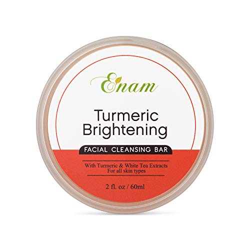 Enam Turmeric Brightening Facial Cleansing Bar - Natural Glow, Gentle Cleansing & Moisturizing Face Cleanser