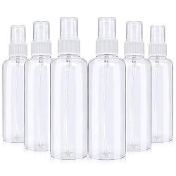 VEGOLS Clear Spray Bottles, 6 Pack 3.4 Oz (100 ML) Small Spray Bottle for Cleaning Solutions, Essential Oils, Travel and Daily Life- Clear