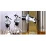Salt & Pepper Shaker Sets Kitchen Glass Seasoning Jar Seasoning Bottle Storage Box Combination Bottles (Color : Clear)