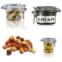 Food Storage Milk Powder Box Clamp Lid Air Tight Sealed Locking Jar,180ml