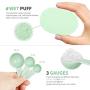 Facial Mask Mixing Bowl Set, Teenitor DIY Facemask Mixing Tool Kit with Silicon Face Mask Brush Facial Mask Bowl Stick Spatula Gauges Puff, Pack of 8, Green